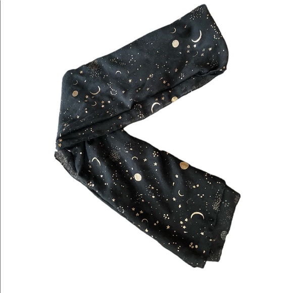 WITCHY GOTH BOHO CELESTIAL SCARF - Picture 2 of 3